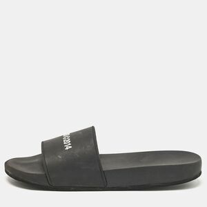 Axel Arigato Black Rubber Pool Slides Size 44